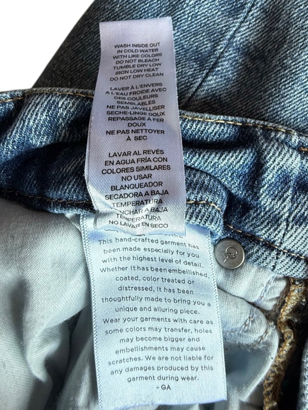 Good American Good Waist Palazzo Seamed Jeans Sz 28 - Picture 13 of 13